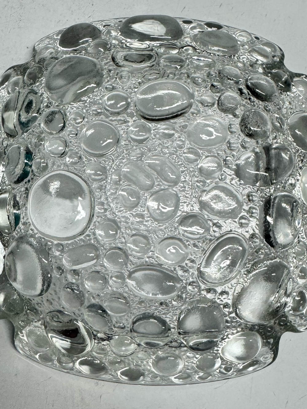 Vintage Mid - Century Libby Pebble Glass Ashtray